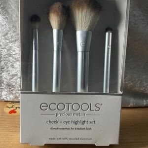 EcoTools Cheek + Eye Highlight Brush Set - Silver